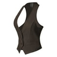 thumbnail image 2 of Made by Olivia Women's Dressy Casual Versatile Racerback Vest Tuxedo Suit Waistcoat, 2 of 6