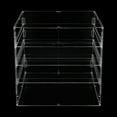 thumbnail image 4 of Clear Acrylic Bakery Display Case with 3 Tiers, Magnetic Lock, and Stainless Steel Hardware for Secure, Stylish Dessert Storage, 4 of 4
