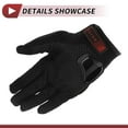 thumbnail image 4 of Unique Bargains 1 Pair Motorcycle Cycling Gloves Breathable Touchscreen Driving Gloves XL Black Red Polar Fleece, 4 of 6