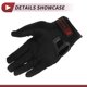 thumbnail image 4 of 1 Pair Motorcycle Cycling Gloves Breathable Touchscreen Driving Gloves M Black Red Polar Fleece, 4 of 6