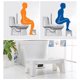 thumbnail image 3 of Irfora Taburete de inodoro plegable Taburete de baño splicable Taburete de pie de postura sentada Taburete de baño para inodoro Taburete de inodoro para niños Adultos Mujer embarazada Irfora Taburete de baño, 3 of 7