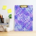 thumbnail image 5 of FMSHPON Abstract Purple Tie Dye Marble Print Clipboard Hardboard Wood Nursing Clip Board and Pull for Standard A4 Letter 13x9 inches, 5 of 7
