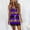 Purple, variant on Women's Casual Camisole Slim Fit Waist Pocket Beach Skirt Fashionable Tennised Casual Skirt for Women White S