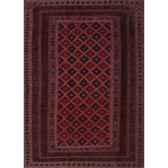Ahgly Company Machine Washable Indoor Rectangle Contemporary Bakers Brown Area Rugs, 4' x 6'