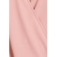 thumbnail image 5 of eVogues Plus Size Cold Shoulder Chiffon Top Pink, 5 of 7