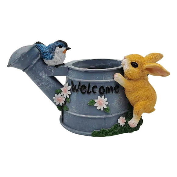 RKSTN Fall Decorations for Home Cute Rabbit Kettle Bird Pot Succulent Flower Pot Plant Pot Outdoor Balcony Garden Patio Decoration Decorations