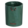 thumbnail image 2 of Garden Waste Bags, 32 Gallon Heavy Duty Reusable Yard Waste Bags, Collapsible Lawn Grass Leaf Trash Bag with Handles Large Capacity Containers for Outdoor Garden Debris Cleaning 3 Pack, B, 2 of 2