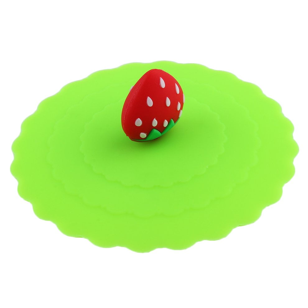 Silicone Cute Anti-dust Glass Cup Cover Coffee Mug Suction Seal Lid Cap Tool Silicone Cute Anti-dust Glass Cup Cover Coffee Mug Suction Seal Lid Cap Tool