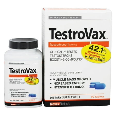 Novex Biotech - TestroVax Clinically Tested Testosterone Boosting Compound - 90 (Best Testosterone Tablets Uk)