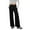 Black, variant on FUNUONY Womens Wide Leg Sweatpants High Waisted Baggy Pants Drawstring Athletic Joggers All Women Casual Linen Pants 30"/32"/34"/36" Inseam Waist Beach Summer Trousers with Pockets Beige L