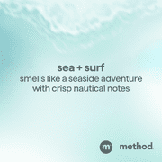 Method Men 2-in-1 Shampoo and Conditioner, Sea + Surf - Cleans and Conditions with Argan and Jojoba Oil - Made without Parabens - 14 oz