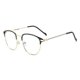 thumbnail image 1 of Gafas unisex de moda, cuadradas y lisas para hombre y mujer. Gafas con montura metálica para fiestas. Montura negra suave para las cejas. Oro., 1 of 1