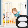 thumbnail image 4 of Miangastore 4 Pcs Barrière de Sécurité pour Animaux Intérieur Garde-Corps en Plastique Blanc Rond, 4 of 8