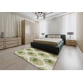 thumbnail image 4 of Ahgly Company Indoor Round Patterned Dark Green Novelty Area Rugs, 3' Round, 4 of 6