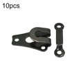 thumbnail image 2 of 10 Pieces Metal Pants Hooks Portable Pant Tailor Store Shop Reusable Removable Anti-rust Electroplating Fasteners Dresses Skirts Repairing Tools Balck, 2 of 7