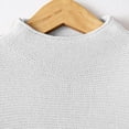 thumbnail image 4 of Suéter de punto suelto de cuello alto de color sólido de moda informal para mujer Fridja bvmnju7745, 4 of 5