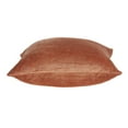thumbnail image 5 of Parkland Collection Sunstone Orange Solid Decorative Throw Pillow, 18 x 18 Cotton Blend Square Pillow, 5 of 6
