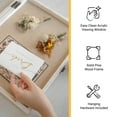 thumbnail image 6 of HBCY Creations 18x24 Whitewash Wood Shadow Box Display Case - Solid Wood with Acrylic Window - Security Latch - For Mementos and Keepsakes, 6 of 9