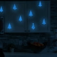thumbnail image 5 of 2 Sheets 16PCS Glow in The Dark Wall Stickers Christmas Tree Decals for Christmas Party Decorations, Store Decor Windows Walls Winter Holiday Decoration Supplies Kids Room Decor,Blue, 5 of 6