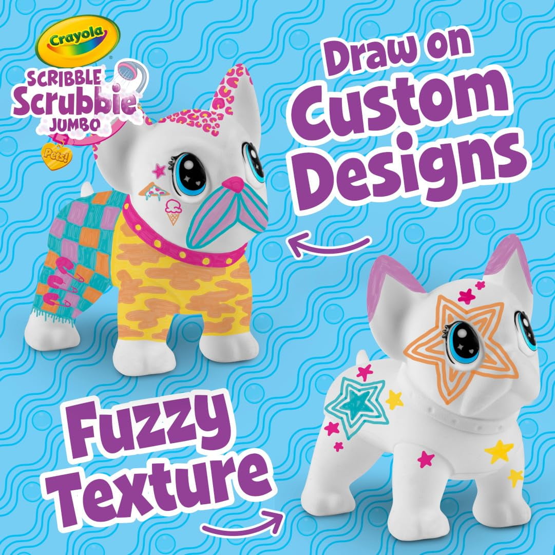 Crayola Scribble Scrubbie Jumbo (7 inch), Customizable Toy, French