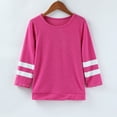 thumbnail image 5 of AJIWYH Toddler Girl Tops,Kids Girls Casual Crewneck Tunic Tops Long Sleeve Pullover Sweatshirt Casual Loose Blouse T-Shirt (Hot Pink,4-5 Years), 5 of 8