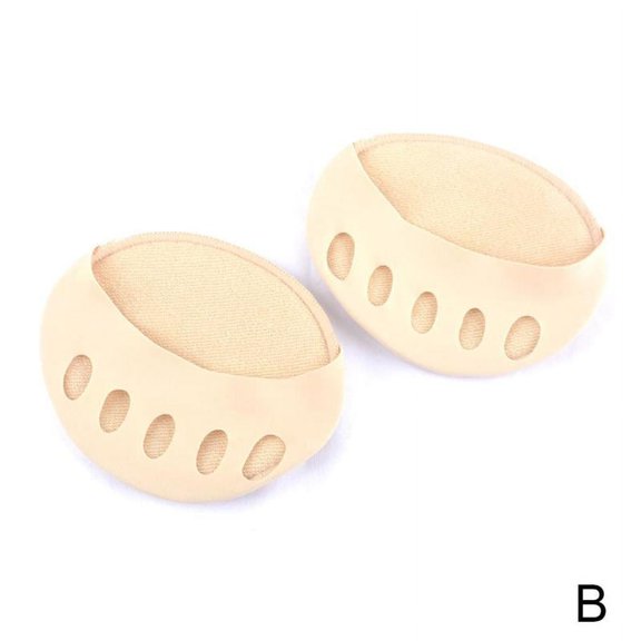 1pair Silicone Forefoot Pad Comfortable Breathable Honeycomb Single Shoes High Heels Pain Relief Foot Pads Insoles Socks