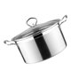 thumbnail image 4 of olla de inducción a gas universal para leche y sopa, de acero inoxidable, antiadherente y antidesbordamiento (plateada)., 4 of 8