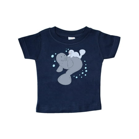 

Inktastic Cute Manatees with Bubbles Gift Baby Boy or Baby Girl T-Shirt