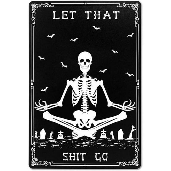 8 x 12inch Funny Gothic Bathroom Sign Goth Bathroom Wall Decor - Wash Your Hands Sign 8 x 12 Inch (267)