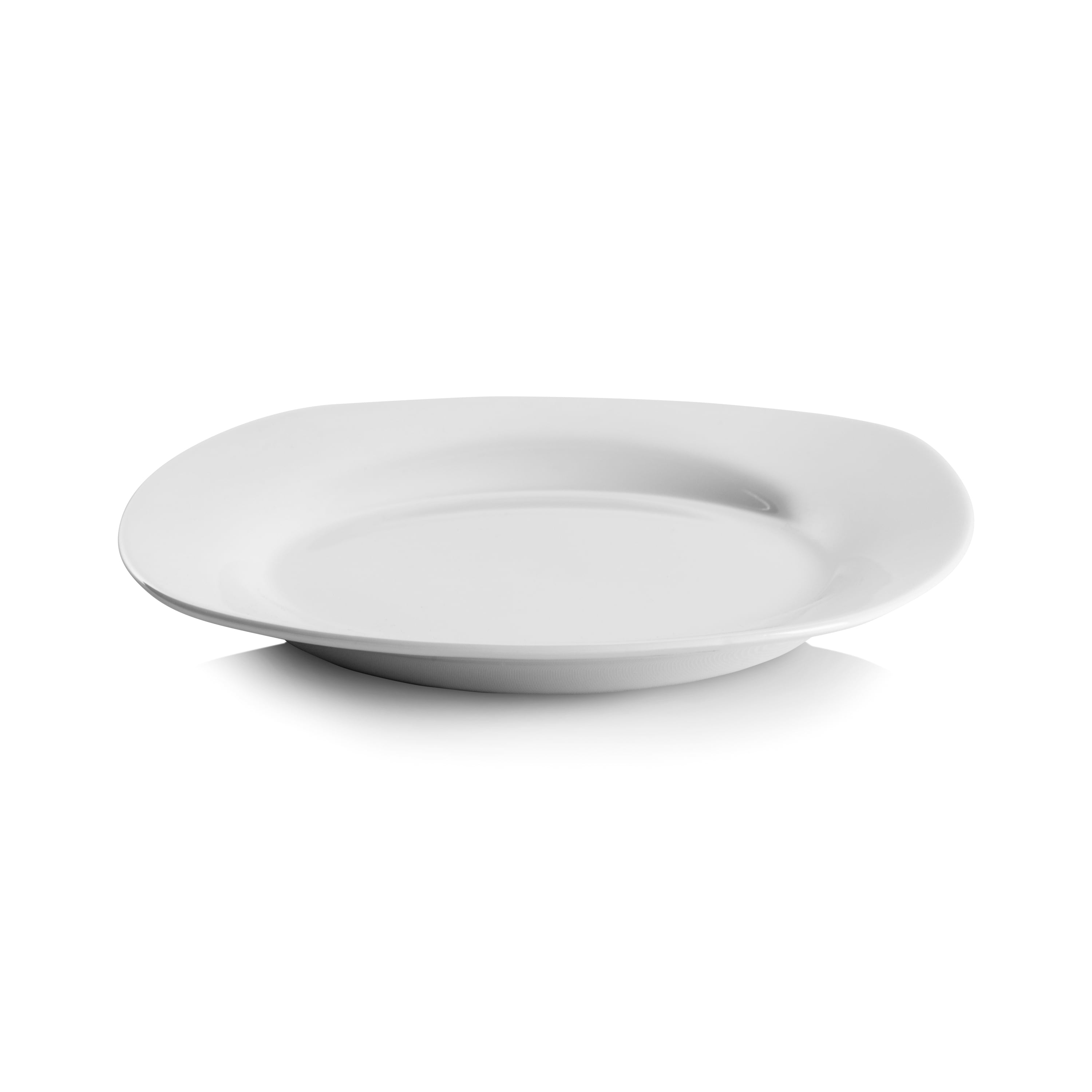 10 Strawberry Street 7.5" Catering Square Ceramic Salad Plate, Set of 12, White