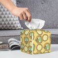 thumbnail image 4 of Kdxio Frog In Orange Hat Print Tissue Box Cover,Square Decorative PU Leather Facial Paper Case Organizer Holder Dispenser for Bathroom,Night Stands,Desk,Car 5.2''X5.2''X5.2'', 4 of 6