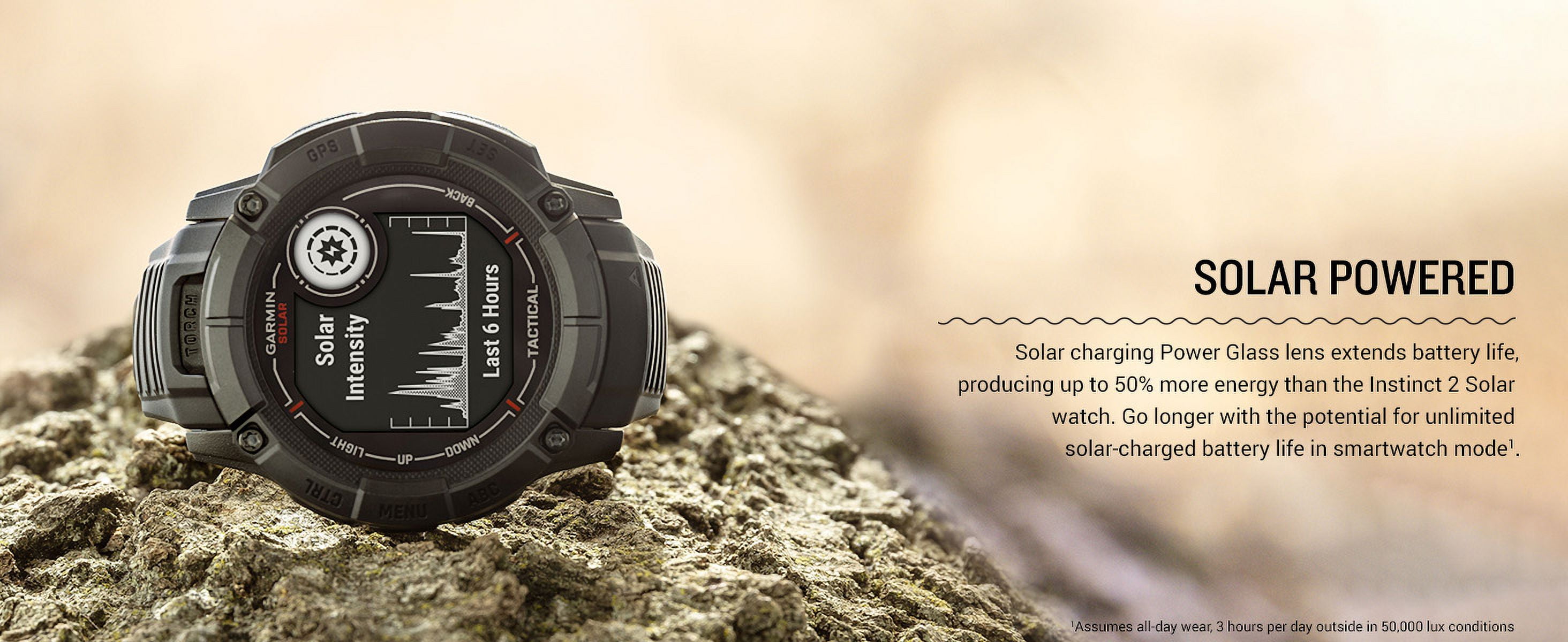 Garmin Instinct 2X Solar - Tactical Edition Black Smart Watch Bundle with Accessories