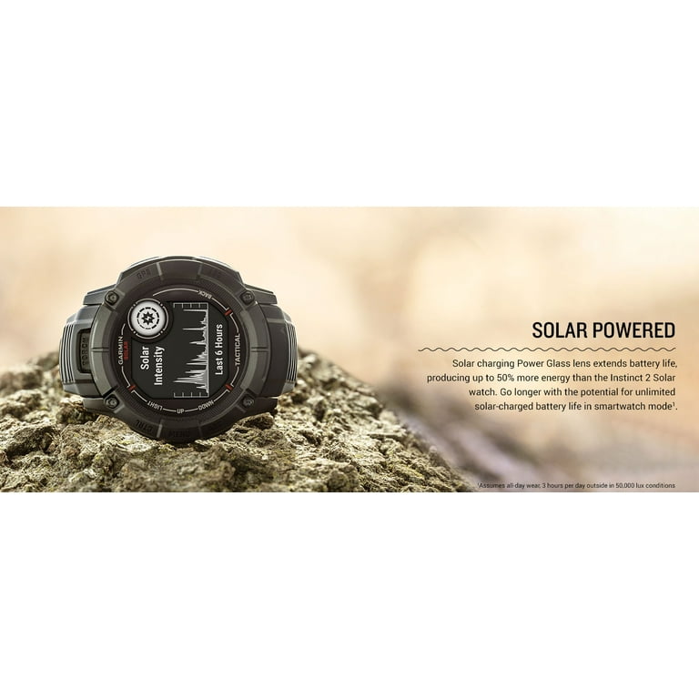 Garmin Instinct 2X Solar - Tactical Edition Black Smart