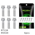 thumbnail image 1 of M5x18/20mm bicycle titanium alloy stem screw with spacer front fork, 1 of 9