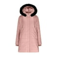 thumbnail image 4 of ZACPNCV Womens Quilted Coat Long Sleeve Solid Color with Hood Stylish and Warm Outerwear for Fall Winter, 4 of 9