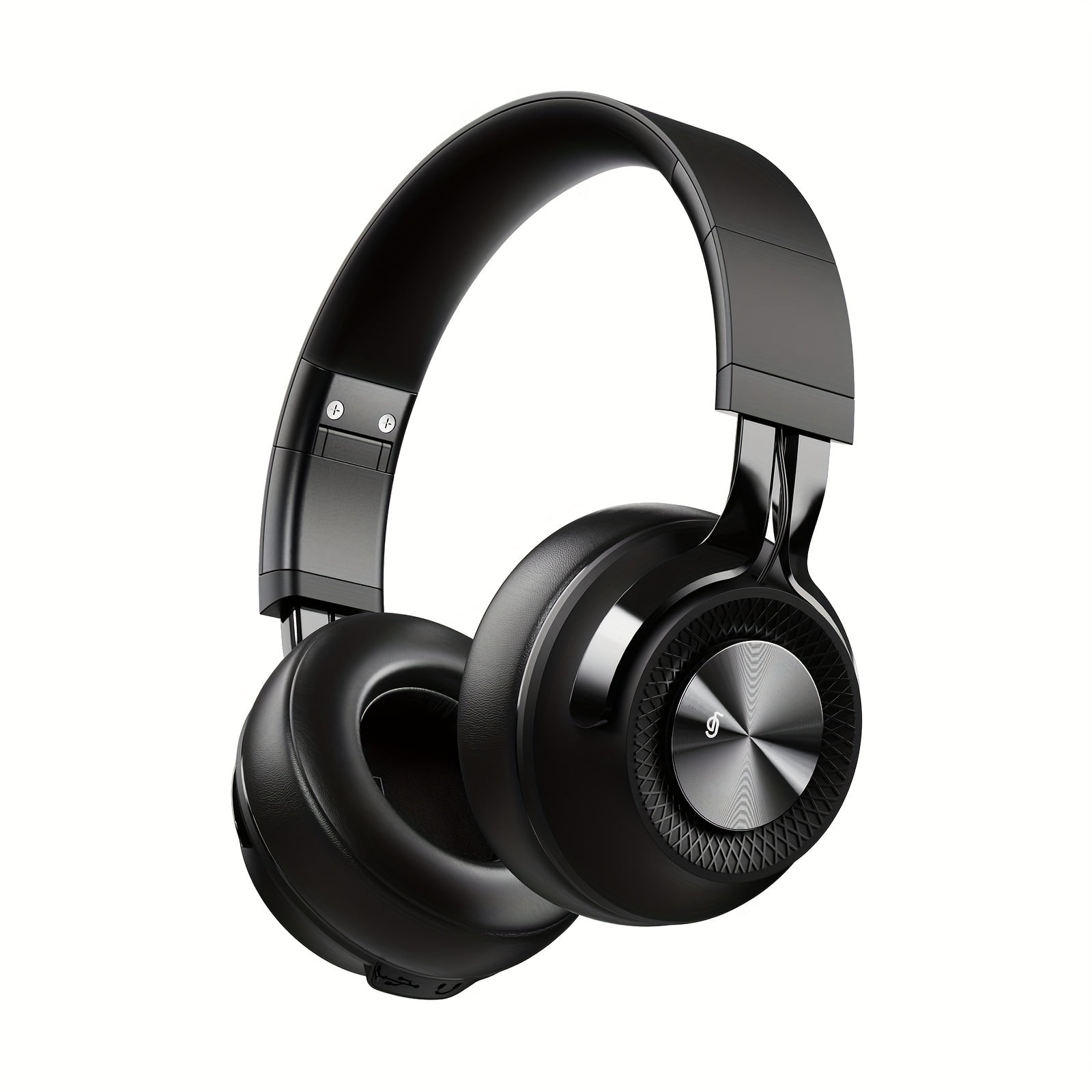 Rich Bass Wireless On-Ear Headphones - 30 Hours Playtime, Active Noise Cancelling, Crystal-Clear Calls, Comfort Fit, Black Color - Long-Lasting Battery Life, Portable Design