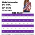 thumbnail image 3 of Women's Stand Collar Pullover Blouse, 3/4 Sleeve Independence Day Themed Casual Top for Spring Layering, Soft & Quick-Dry Material,Blue M, 3 of 5