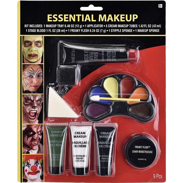 Amscan Essential Halloween Makeup Kit, Multicolor