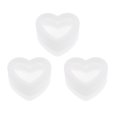 thumbnail image 1 of 3uds 3D Corazón Forma Silicona Molde Epóxi Resina Espejo Corazón Forma para Bricolaje Fabricación Resina Artesanías Unique Bargains moldes de fundición de resina de joyería, 1 of 7