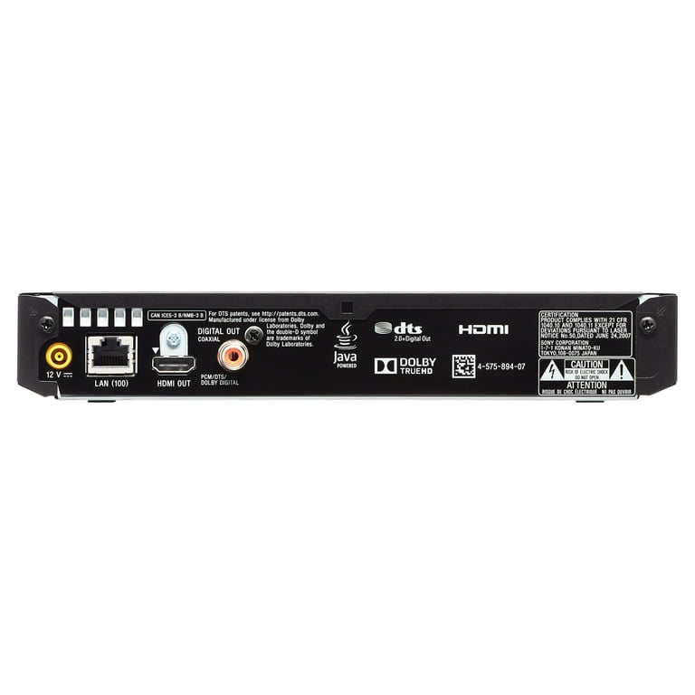 Sony BDP-S3700 Full Digital Dolby built-in HD DVD Player Blu-ray Steaming with DVD TrueHD/DTS, and upscaling Wi-Fi