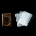 thumbnail image 3 of Card Sleeves Set Photocard Holder Holographic Game Cards Cover Multi-size Protective Dustproof Scratch-resistant Shop 65*90（100X）10 silk, 3 of 9