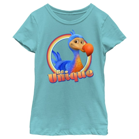 Girl's Ridley Jones Be Unique  Graphic Tee Tahiti Blue Large