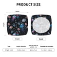 thumbnail image 6 of Square Chair Cushions Cover, Dreamy Jellyfish Elastic Office Chair Cover for Dining Chairs with Ties and Removable Cover, Desk Chair Seat Cushion Protectors set of 4, 6 of 7