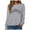 Grey, variant on Towmus Women's Oversized Sweatshirt Los Angeles California Casual Long Sleeve Raglan Shirts Cool Letter Print Pullover Tops