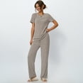 thumbnail image 3 of SUNBS Lounge Sets for Women Summer Matching 2 Piece Outfit For Women Lounge Set Ribbed Knit Pajamas Set Trendy Clothes, 3 of 11
