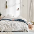 thumbnail image 1 of Luxury 100% Cotton Chenille 4 Pcs Bedding Set - White, 1 of 9
