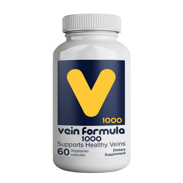 Vein Formula 60 Capsules, Supports Normal Venous Function for Varicose Veins, Edema, Restless