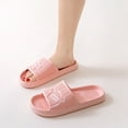 thumbnail image 4 of HNMKIU Women’s Slippers Cartoon Non Shower Slides for Women Men Soft Sole Breathable Indoor Home Unisex Shoes for Women Pink,8, 4 of 7