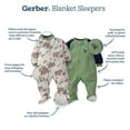 Gerber Baby & Toddler Girls Microfleece Blanket Sleeper Pajama, 2Pack (0/3 Months5T)