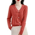 thumbnail image 2 of Women's Bow Tie Decoration Knit Sweater, Soft Loose Fit Long Sleeve Pullover Top, 2025 Fall New Classic Casual Blouse, Comfortable Stretchable Daily Wear for Seasonal Transition Red XL, 2 of 4
